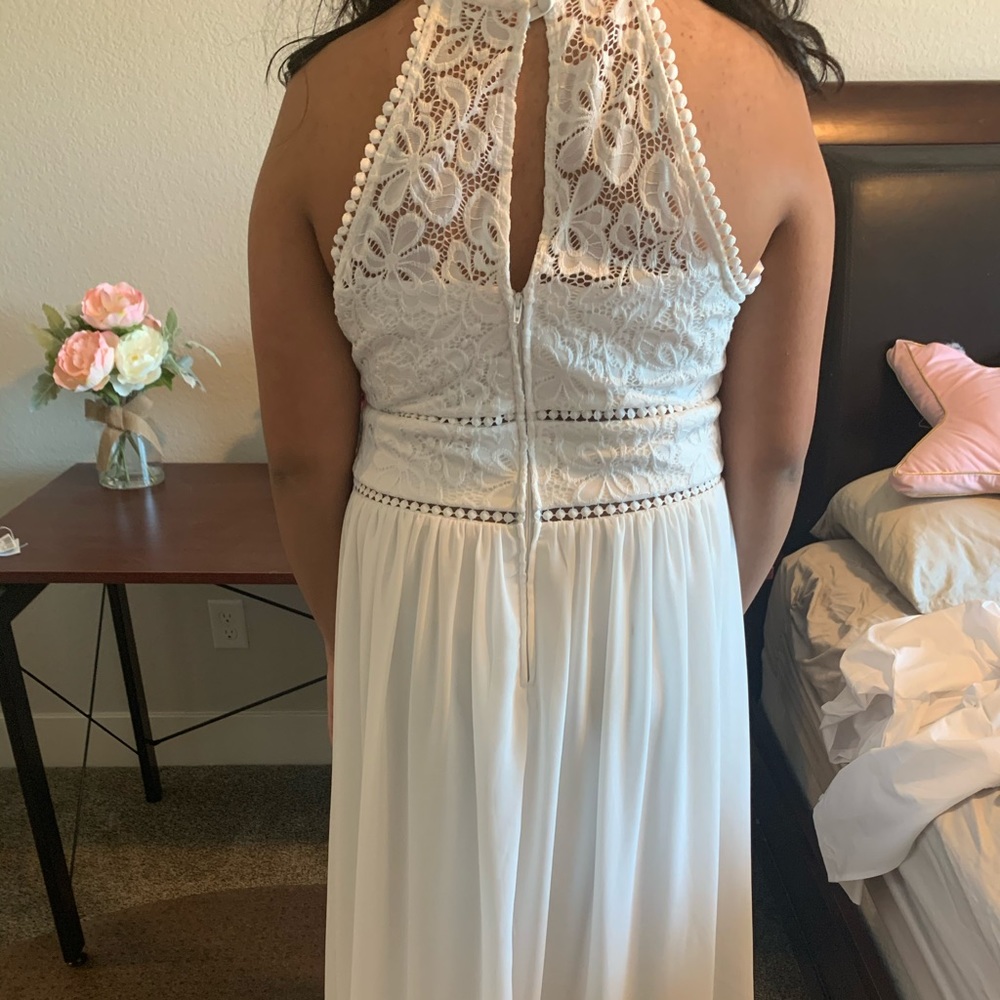 Size 16 premier Amour white long dress,